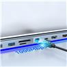 iCAN 12-in-1 USB-C 3.1 Dual 4K HDMI Docking Station with LED Light
