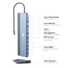 iCAN 12-in-1 USB-C 3.1 Dual 4K HDMI Docking Station with LED Light