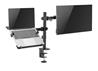 Brateck 2-in-1 Adjustable Dual Arm Monitor and Laptop Mount