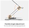Support ergonomique pour tablette et ordinateur portable ICAN avec base rotative à 360°