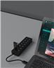 iCAN Hub USB-A vers 7 ports USB 3.0 avec interrupteur individuel