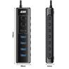 iCAN Hub alimenté USB 3.2 à 7 ports 10 Gbit/s avec adaptateur 12 V 2 A