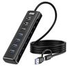 iCAN Hub alimenté USB 3.2 à 7 ports 10 Gbit/s avec adaptateur 12 V 2 A