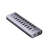 UNITEK 10-Port USB Hub with 36W Power Adapter and USB-A/C Connectors