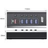 iCAN Hub USB 3.0 à 5 ports, câble de 1 m et adaptateur secteur 24 W