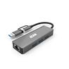 iCAN Hub Ethernet USB 3.0 4-en-1 avec deux connecteurs USB-A/C
