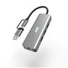 iCAN Hub Ethernet USB 3.0 4-en-1 avec deux connecteurs USB-A/C