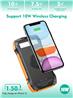 Choetech 20000mAh 45W Solar Wireless Power Bank, 4 Outputs + 2 Inputs(Open Box)
