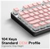Redragon A130P PBT Pudding keycaps pink 104 Keycaps