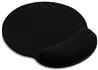 iCAN Mouse Pad with Wrist Rest, Non-slip Rubber Base, Black(Open Box)