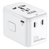 iCAN 65W 4-Port Universal Travel Adapter with 3 USB-C and 1 USB-A