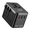 iCAN 100W 4-Port Universal Travel Adapter with 3 USB-C and 1 USB-A