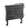 ICAN Clamp-On Desk Pegboard with LED Lighting & Accessories, Black