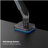 Bras de moniteur simple à ressort à gaz RGB robuste ICAN, compatible avec les modèles de 17 à 49 pouces
