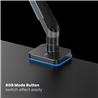 Bras double écran à ressort à gaz RGB robuste ICAN, compatible avec les modèles de 17 à 35 pouces(Open Box)