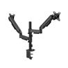 ICAN Pole Mounted Gas Spring Dual Monitor Arm, fits 17"-32"