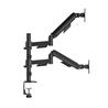 ICAN Pole Mounted Gas Spring Dual Monitor Arm, fits 17"-32"