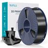 Sunlu 1.75mm, 1kg/spool, Silk PLA+ filament (Black)