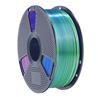Sunlu Silk PLA+ Tri Color filament, Blue Green Purple