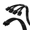 iCAN AVA 4-in-1 12VHPWR PCIE 5.0 Power Adapters, 600W 16AWG, For All PSUs, UL-Rated, Sleeved Jacket, 4 Pcs Kit for RTX4000 G...