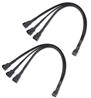 iCAN Internal Fan Power Splitter Cable for three CPUS, 1FT