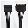 iCAN 15-pin SATA power extension cable - male to female