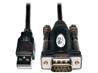 Câble adaptateur série USB-A vers RS-232 (DB9) Eaton Tripp Lite (M/M), 1,5 m (5 pi)