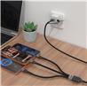 iCAN USB 2.0 3 in 2 Cable, 100W, 4ft