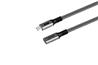 Câble iCAN USB 3.1 Type-C Mâle vers Type-C Femelle, 100W, 3,3 pieds