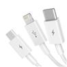 Baseus "Superior Series" Fast Charging Data Cable USB to M+L+C 3.5A ,1.5m (5ft), White