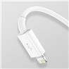Baseus "Superior Series" Fast Charging Data Cable USB to M+L+C 3.5A ,1.5m (5ft), White