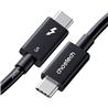 Câble Choetech Thunderbolt 5 Type-C Mâle vers Type-C Mâle, 3,3 pieds(Open Box)
