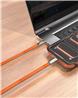 iCAN USB 2.0 Ultra-thin Type-C Male to Male Flat Cable, 240W, 6ft