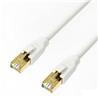 iCAN CAT8 Premium Ethernet Cable, S/FTP, 40Gbps 2000MHz,  100FT, White