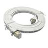 iCAN CAT8 Flat Shielded Ethernet Cable, 40Gbps, STP, 10FT, White