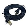 iCAN CAT7 Shielded Flat Ethernet Cable, 10Gbps, STP, 7FT, Black