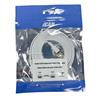 iCAN CAT8 Flat Shielded Ethernet Cable, 40Gbps, STP, 7FT, White