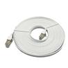 iCAN CAT7 Shielded Flat Ethernet Cable, 10Gbps, STP, 25FT, White