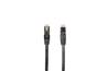 iCAN CAT8 Ethernet Patch Cable, High Speed 40Gbps 2000MHz, Double Shielded S/FTP 26AWG, 15FT, Black(Open Box)