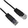 iCAN CAT6 Slim Ethernet Cable, 1000Mbps, Pure Bare Copper, 15FT, Black