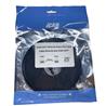 iCAN CAT7 Shielded Flat Ethernet Cable, 10Gbps, STP, 25FT, Black