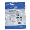 iCAN CAT7 Shielded Flat Ethernet Cable, 10Gbps, STP, 7FT, Black
