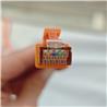 iCAN CAT6A Ethernet Patch Cable,10Gbps, 3FT, Orange