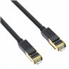 iCAN CAT7 Ethernet Cable,10Gbps 600MHz, SSTP, Gold Plated, 10FT, Black