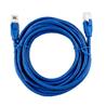 iCAN CAT7 Ethernet Patch Cable, High Speed 10Gbps 600MHz, Double Shielded S/FTP 26AWG, Gold Plated, 15FT, Blue
