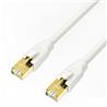 Câble de raccordement Ethernet CAT7 iCAN, haut débit 10 Gbit/s 600 MHz, double blindage S/FTP 26 AWG, plaqué or, 15 pieds, b...