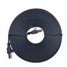 iCAN CAT7 Shielded Flat Ethernet Cable, 10Gbps, STP, 25FT, Black