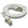 iCAN CAT8 Flat Shielded Ethernet Cable, 40Gbps, STP, 5FT, White