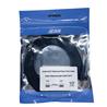 iCAN CAT7 Shielded Flat Ethernet Cable, 10Gbps, STP, 10FT, Black