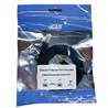 iCAN CAT7 Shielded Flat Ethernet Cable, 10Gbps, STP, 7FT, Black